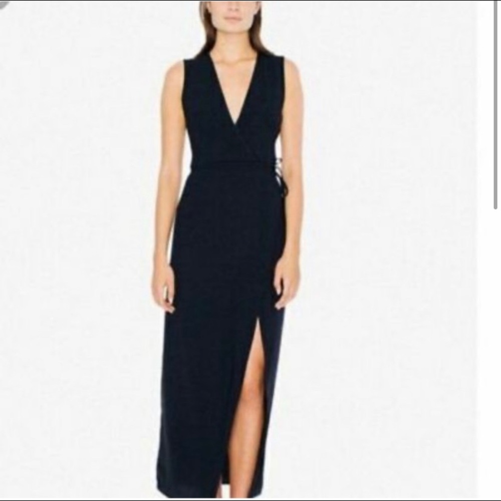 American Apparel Wrap Maxi sleeveless dress 🦇🔮